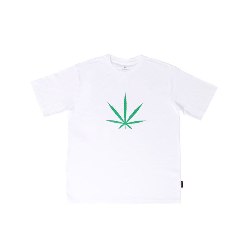 M17101 M. T-shirt. Big Weed White